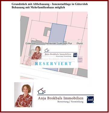 RESERVIERT - Grundstück Nähe Theater Gütersloh Anbau oder Neubau 1-FH oder MFH provisionsfrei für Käufer