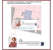 Grundstück Nähe Theater Gütersloh Anbau oder Neubau 1-FH oder MFH provisionsfrei für Käufer