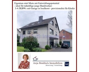 Eigentum statt Miete: 3-4 ZKBWc mit Garage in Isselhorst - provisionsfrei für Käufer - Gütersloh