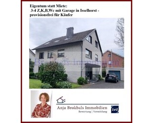 Eigentum statt Miete: 3-4 ZKBWc mit Garage in Isselhorst - provisionsfrei für Käufer - Gütersloh