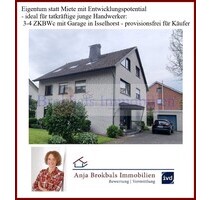 Eigentum statt Miete mit Entwicklungspotential - ideal für tatkräftige junge Handwerker: 3-4 ZKBWc mit Garage in Isselhorst - provisionsfrei für Käufer - Gütersloh