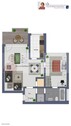 Grundriss Wohnung - 2 Zimmer 2- Zimmerwohnung zum Kaufen in Gütersloh