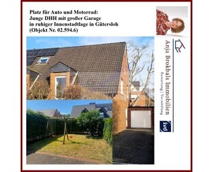 Zu Fuß in die City und zu den Schulen - DHH in ruhiger Lage - provisionsfrei für Käufer in Gütersloh