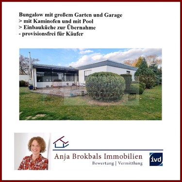 02.586.Bungalow mit Garage und gr. Garten - Bungalow mit großem Garten und Garage - provisionsfrei für Käufer