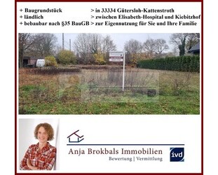 Baugrundstück Nähe Kiebitzhof - bauträgerfrei und provisionsfrei für Käufer in Gütersloh