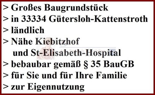 02.547.Beschreibung - Grundstück zum Kaufen in Gütersloh