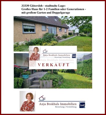 VERKAUFT - 33330 Gütersloh: Großes Haus für 1-2 FamilienGenerationen - provisionsfrei für Käufer