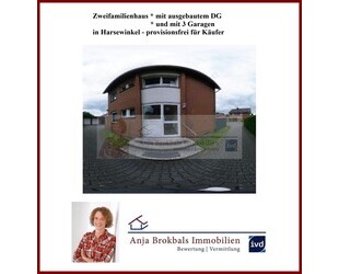 Zweifamilienhaus mit ausgebautem DG und mit 3 Garagen in Harsewinkel, provisionsfrei für Käufer