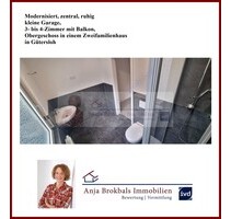 Modernisiert, zentral, ruhig, kl. Garage, 4 ZKB Balkon, Obergeschoss in einem Zweifamilienhaus - Gütersloh Modernisiert, zentral, ruhig, kl. Garage, 4 ZKB Balkon, Obergeschoss in einem Zweifamilienhaus - Gütersloh