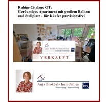 Ruhige Citylage GT: Geräumiges Apartment mit großem Balkon und Stellplatz - für Käufer provisionsfrei - Gütersloh