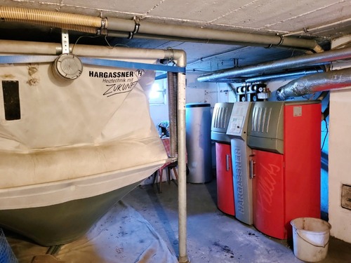 Moderne Pelletheizung - 