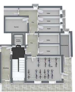 Haus B - 3D - Keller - 