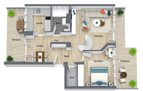 3D Floor Plan - 