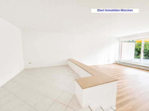 Ansicht Wohnzimmer - 3 Zimmer Erdgeschoßwohnung zum Kaufen in Haar