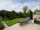 Garten, Visualisierung mit Gartenliege - Preis reduziert! Großzügige 3-Zimmer-Wohnung , Garten, ruhige Lage