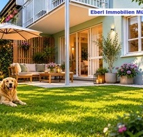 Wohnen mit Mehrwert: 2 Zimmer +Garten +Terrasse +großer Hobbyraum +abschließbares Kellerabteil +TG + Provisionsfrei für den Käufer - München