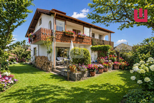 Gartenansicht - WINDISCH IMMOBILIEN- Sehr gepflegte DHH in ruhiger, familienfreundlicher Lage von Puchheim!