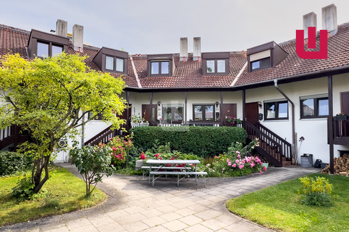 Außenansicht - WINDISCH IMMOBILIEN - Gemütliche 4-Zi. Maisonette-Wohnung zentral in Gröbenzell am Gröbenbach
