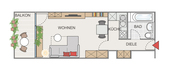 Grundriss der Wohnung - 