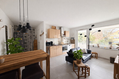 Wohn- und Essbereich - Etagenwohnung mit 49,00 m&sup2; in Fürstenfeldbruck zur Miete