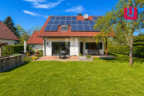 Gartenansicht - WINDISCH - Modernes EFH auf großem Grundstück in Ortsrandlage von Mammendorf - frei ab Sommer 2027!