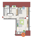 Wohnungsgrundriss - 