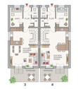 Grundriss Erdgeschoss Haus 3 & 4 - 