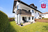 Gartenansicht - WINDISCH - Gepflegte und sonnige 3-Zimmer- Gartenwohnung zentral in Gilching - nur 40m zur S-Bahn!
