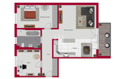 Wohnungsgrundriss - 