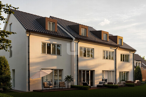 Gartenansicht Abenstimmung - Reihenhaus zum Kaufen in Olching