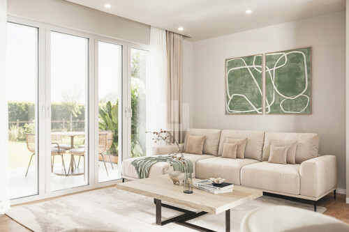 Wohnzimmer - Maisonettenwohnung mit 103,00 m² in Olching zum Kaufen