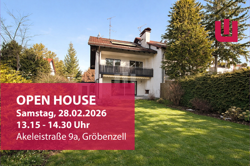 OPEN HOUSE 28.02.26 - WINDISCH IMMOBILIEN - Große DHH mit eingewachsenem Garten und Einliegerwohnung in Gröbenzell-Nord