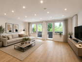 Wohnzimmer Visualisierung - 4 Zimmer Maisonettenwohnung in Gröbenzell