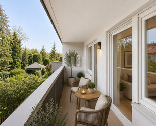 Haus in Haus - hochwertig sanierte Maisonette-Whg. mit drei Balkonen am Ortsrand von Gröbenzell