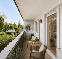 Haus in Haus - hochwertig sanierte Maisonette-Whg. mit drei Balkonen am Ortsrand von Gröbenzell