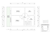 Bemaßter Grundriss Obergeschoss - 