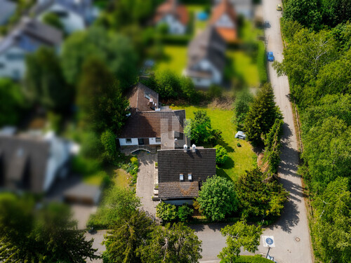Luftansicht - Grundstück in Gröbenzell