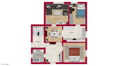 Wohnungsgrundriss - 