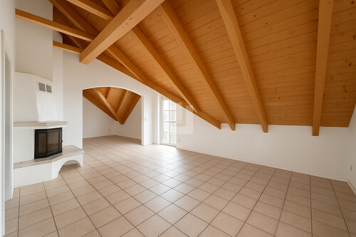 Wohnzimmer - Dachgeschoßwohnung mit 72,50 m&sup2; in Gröbenzell zur Miete