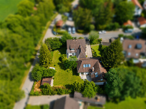 Luftansicht - 13 Zimmer Einfamilienhaus zum Kaufen in Gröbenzell