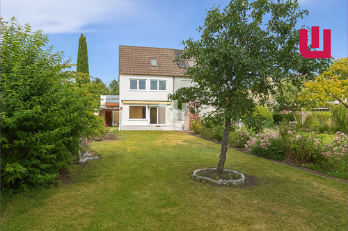 Gartenansicht - WINDISCH IMMOBILIEN - DHH in zentraler Lage mit großem Grundstück - für den Käufer provisionsfrei!