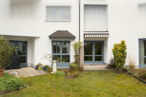 Gartenansicht - Erdgeschoßwohnung mit 41,90 m² in Gröbenzell zum Kaufen