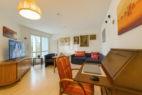 Wohnzimmer - 1.5 Zimmer Erdgeschoßwohnung in Gröbenzell