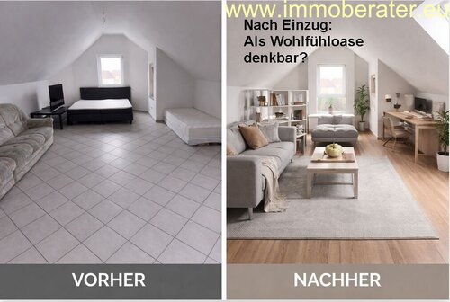 Foto - Für Single oder Paar geeignet DG-Whg. mit Küchenzeile WFL ca. 70 m² Fußbodenheizung Kfz-Stellplatz - ab sofort!