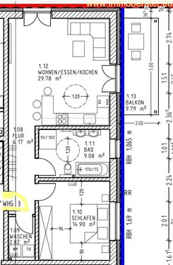 Foto - Erstbezug Moderne 2-Zimmer-Whg. mit Terrasse u. Balkon EG WFL 67,65 m² Energiesparhaus ab 01.06.2026 zu vermieten!