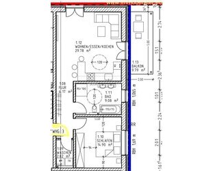 Erstbezug Moderne 2-Zimmer-Whg. mit Terrasse u. Balkon EG WFL 67,65 m² Energiesparhaus ab 01.06.2026 zu vermieten! - Windischeschenbach