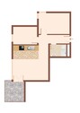 Aufteilung - 3 Zi.-Wohnung mit schönem Ausblick!