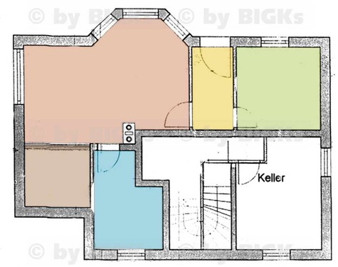 Ansicht - BIGKs - Benshausen: 2-Zimmer Wohnung ,sep.Küche Duschbad, sep. Garten (-;)