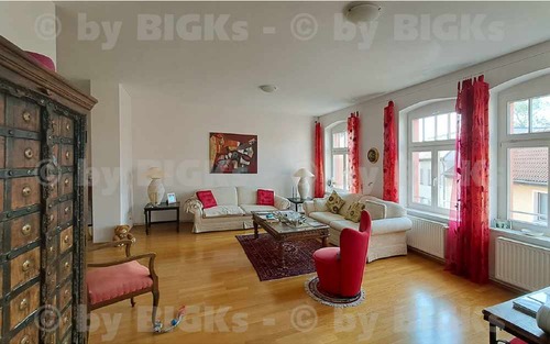 Halle-moeblierte -Wohnung - BIGKs - Halle - Giebichenstein LUXUS: Vollmöblierte 3 Raumwohnung mit Balkon (-;)