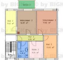 BIGKs - Schleusingen: 4 Raum Wohnung, sep. Küche und Balkon (-;)
